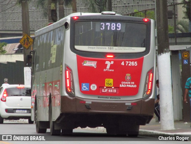 Pêssego Transportes 4 7265 na cidade de São Paulo, São Paulo, Brasil, por Charles Roger. Número da foto: #10796982.