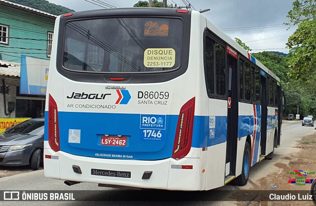 Auto Viação Jabour D86059 na cidade de Rio de Janeiro, Rio de Janeiro, Brasil, por Claudio Luiz. Número da foto: #10798596.