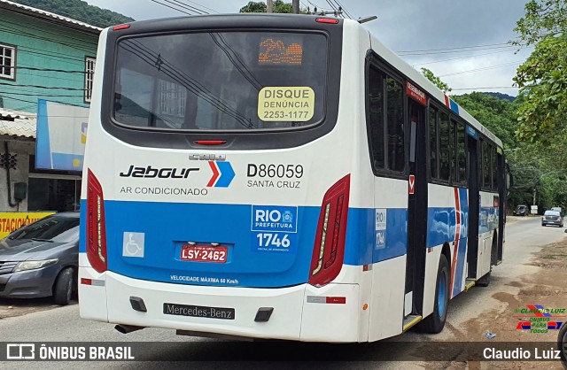 Auto Viação Jabour D86059 na cidade de Rio de Janeiro, Rio de Janeiro, Brasil, por Claudio Luiz. ID da foto: 10798596.