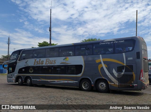 Isla Bus Transportes 2000 na cidade de Santos, São Paulo, Brasil, por Andrey  Soares Vassão. Número da foto: #10798694.