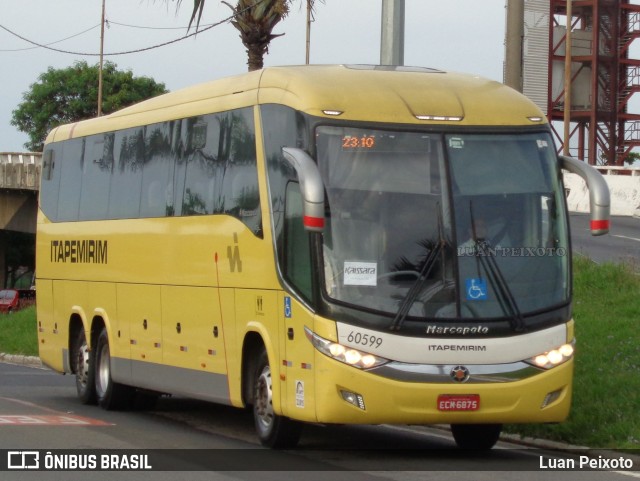 Viação Itapemirim 60599 na cidade de Vitória, Espírito Santo, Brasil, por Luan Peixoto. ID da foto: 10796751.