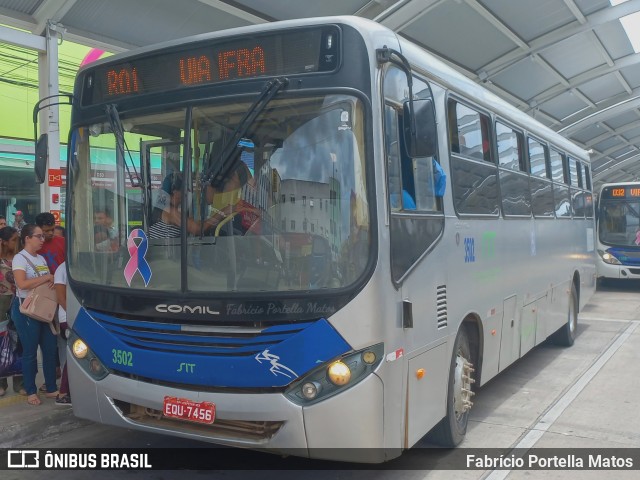 Viação Rosa Vitória da Conquista 3502 na cidade de Vitória da Conquista, Bahia, Brasil, por Fabrício Portella Matos. ID da foto: 10797622.