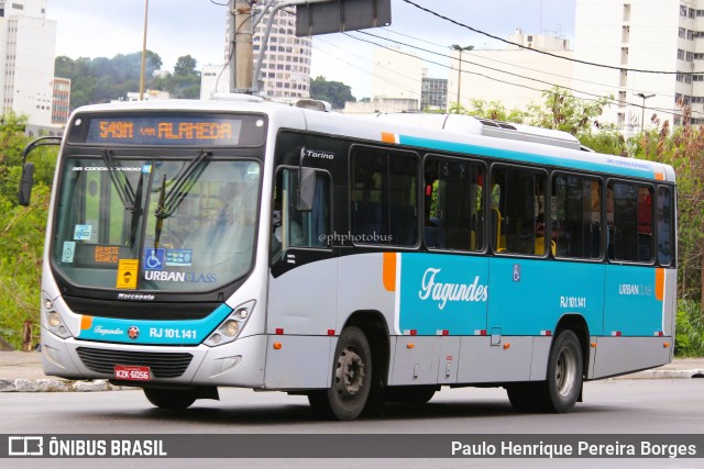 Auto Ônibus Fagundes RJ 101.141 na cidade de Niterói, Rio de Janeiro, Brasil, por Paulo Henrique Pereira Borges. Número da foto: #10798289.