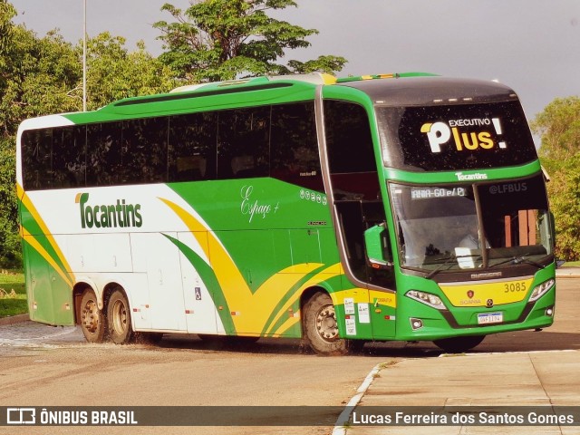 Tocantins Transportes e Turismo 3085 na cidade de Palmas, Tocantins, Brasil, por Lucas Ferreira dos Santos Gomes. ID da foto: 10799192.