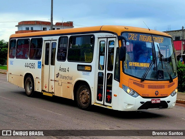 Auto Viação Marechal Brasília 444260 na cidade de Samambaia, Distrito Federal, Brasil, por Brenno Santos. ID da foto: 10796367.