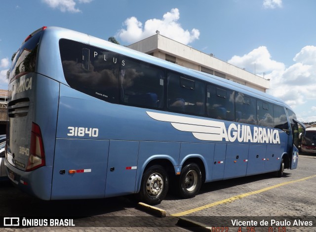 Viação Águia Branca 31840 na cidade de Belo Horizonte, Minas Gerais, Brasil, por Vicente de Paulo Alves. Número da foto: #10796964.
