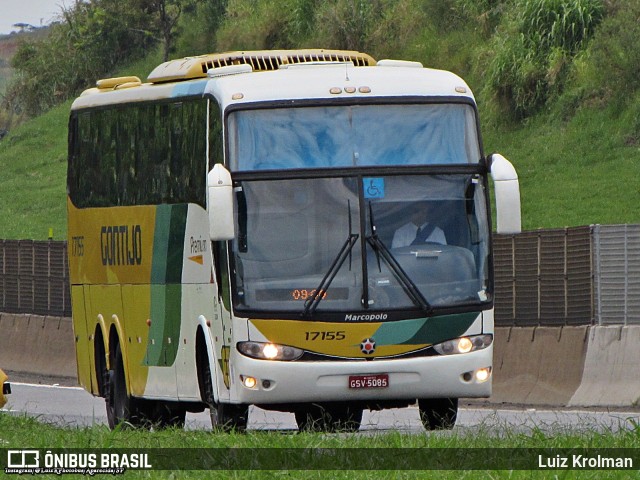 Empresa Gontijo de Transportes 17155 na cidade de Aparecida, São Paulo, Brasil, por Luiz Krolman. ID da foto: 10798111.