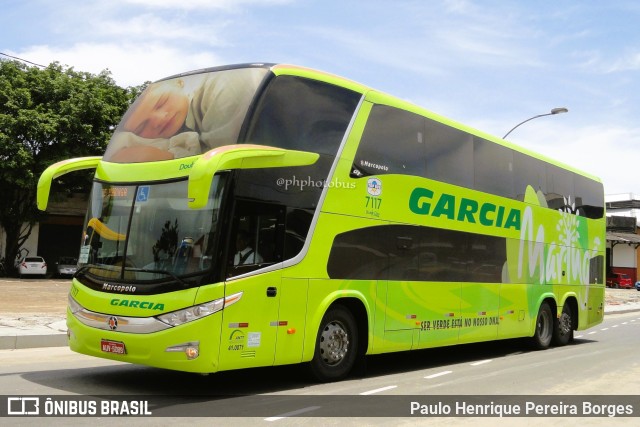 Viação Garcia 7117 na cidade de Rio de Janeiro, Rio de Janeiro, Brasil, por Paulo Henrique Pereira Borges. Número da foto: #10798189.