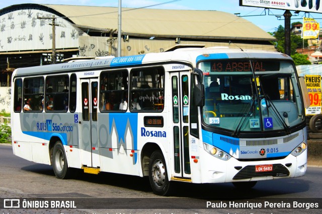 Rosana Transporte e Turismo 9.015 na cidade de São Gonçalo, Rio de Janeiro, Brasil, por Paulo Henrique Pereira Borges. Número da foto: #10798299.