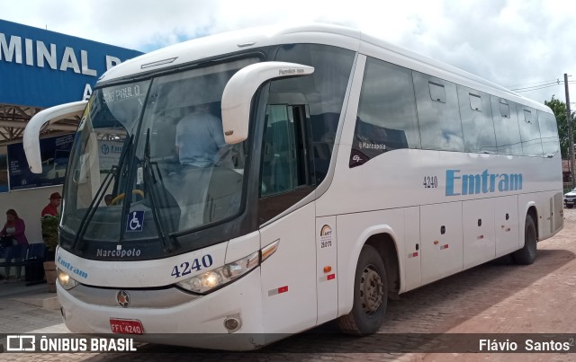 Emtram 4240 na cidade de Barra da Estiva, Bahia, Brasil, por Flávio  Santos. Número da foto: #10797292.