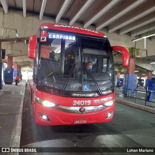 Viação Santa Cruz 24019 na cidade de São Caetano do Sul, São Paulo, Brasil, por Lohan Mariano. Número da foto: #10797140.