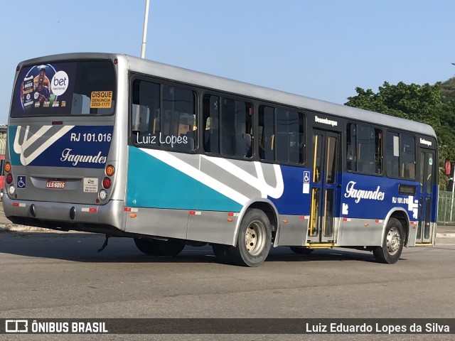 Auto Ônibus Fagundes RJ 101.016 na cidade de Niterói, Rio de Janeiro, Brasil, por Luiz Eduardo Lopes da Silva. Número da foto: #10799811.