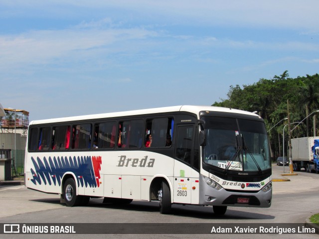 Breda Transportes e Serviços 2603 na cidade de Cubatão, São Paulo, Brasil, por Adam Xavier Rodrigues Lima. Número da foto: #10800885.