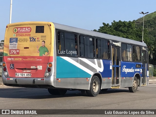 Auto Ônibus Fagundes RJ 101.055 na cidade de Niterói, Rio de Janeiro, Brasil, por Luiz Eduardo Lopes da Silva. ID da foto: 10799796.