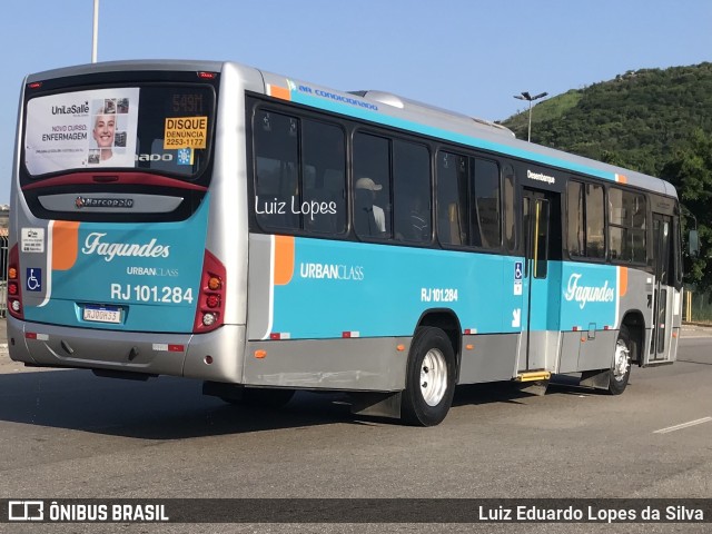 Auto Ônibus Fagundes RJ 101.284 na cidade de Niterói, Rio de Janeiro, Brasil, por Luiz Eduardo Lopes da Silva. Número da foto: #10799780.