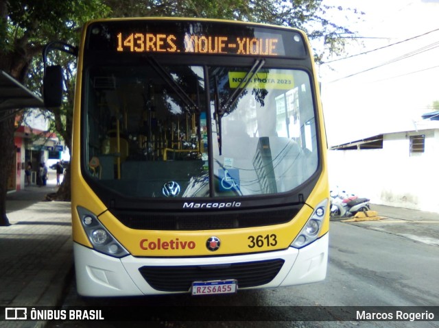 Coletivo Transportes 3613 na cidade de Caruaru, Pernambuco, Brasil, por Marcos Rogerio. Número da foto: #10799855.