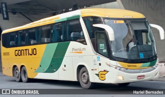 Empresa Gontijo de Transportes 18055 na cidade de Belo Horizonte, Minas Gerais, Brasil, por Hariel Bernades. Número da foto: #10799566.