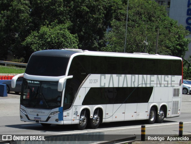 Auto Viação Catarinense 321309 na cidade de Aparecida, São Paulo, Brasil, por Rodrigo  Aparecido. Número da foto: #10801696.