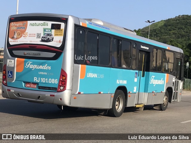 Auto Ônibus Fagundes RJ 101.086 na cidade de Niterói, Rio de Janeiro, Brasil, por Luiz Eduardo Lopes da Silva. Número da foto: #10799787.