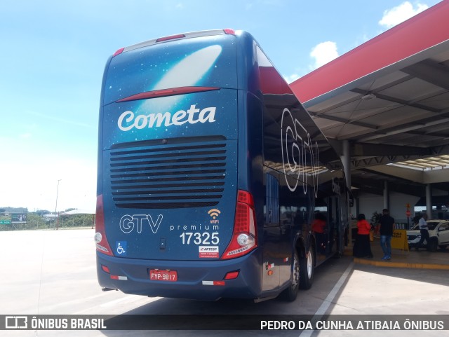 Viação Cometa 17325 na cidade de São Carlos, São Paulo, Brasil, por PEDRO DA CUNHA ATIBAIA ÔNIBUS. ID da foto: 10799661.