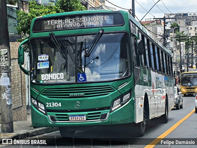 OT Trans - Ótima Salvador Transportes 21304 na cidade de Salvador, Bahia, Brasil, por Felipe Damásio. Número da foto: #10803679.