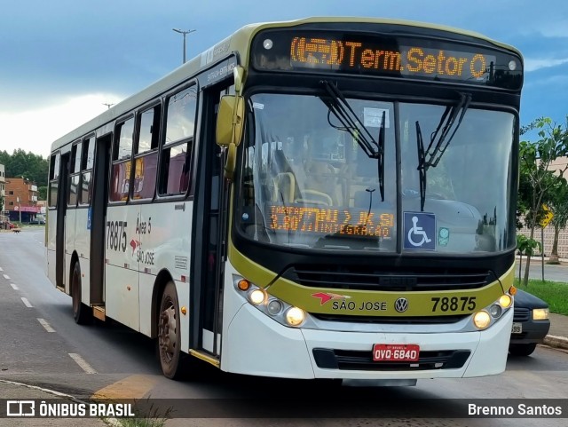 Expresso São José 78875 na cidade de Samambaia, Distrito Federal, Brasil, por Brenno Santos. ID da foto: 10803594.