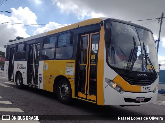 Transunião Transportes 3 6203 na cidade de São Paulo, São Paulo, Brasil, por Rafael Lopes de Oliveira. Número da foto: #10803434.