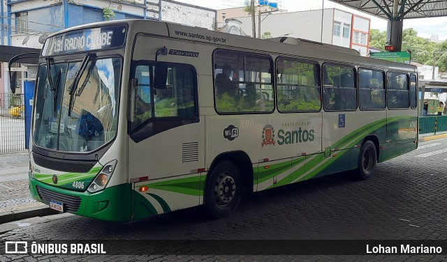 Viação Piracicabana Santos 4806 na cidade de Santos, São Paulo, Brasil, por Lohan Mariano. Número da foto: #10805406.