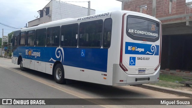 Rio Lagos Transportes SAQ.03.037 na cidade de Saquarema, Rio de Janeiro, Brasil, por Miguel Souza. Número da foto: #10804489.