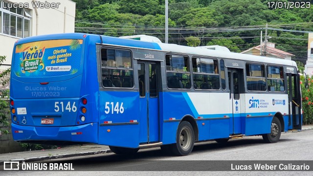 Insular Transportes Coletivos 5146 na cidade de Florianópolis, Santa Catarina, Brasil, por Lucas Weber Calizario. Número da foto: #10803176.