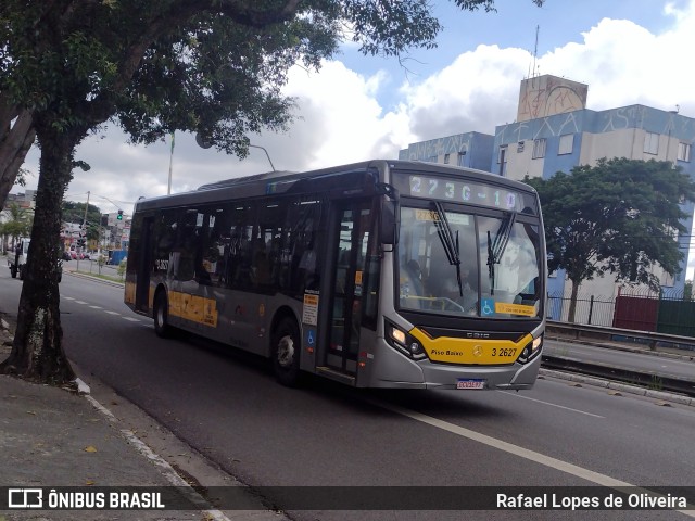 Viação Metrópole Paulista - Zona Leste 3 2627 na cidade de São Paulo, São Paulo, Brasil, por Rafael Lopes de Oliveira. Número da foto: #10803431.