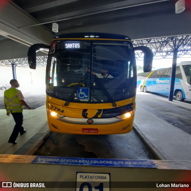 Viação Ultra 2294 na cidade de Santos, São Paulo, Brasil, por Lohan Mariano. ID da foto: 10803718.