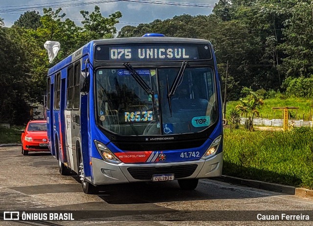 Radial Transporte Coletivo 41.742 na cidade de Itaquaquecetuba, São Paulo, Brasil, por Cauan Ferreira. ID da foto: 10804149.