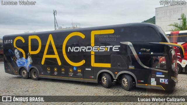 Expresso Nordeste 5531 na cidade de Balneário Camboriú, Santa Catarina, Brasil, por Lucas Weber Calizario. Número da foto: #10803188.