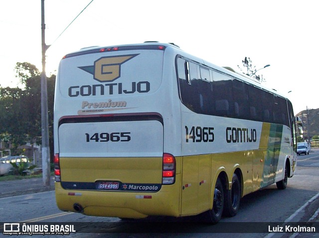 Empresa Gontijo de Transportes 14965 na cidade de Juiz de Fora, Minas Gerais, Brasil, por Luiz Krolman. Número da foto: #10804406.