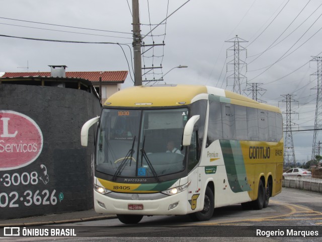 Empresa Gontijo de Transportes 18405 na cidade de São José dos Campos, São Paulo, Brasil, por Rogerio Marques. ID da foto: 10808895.