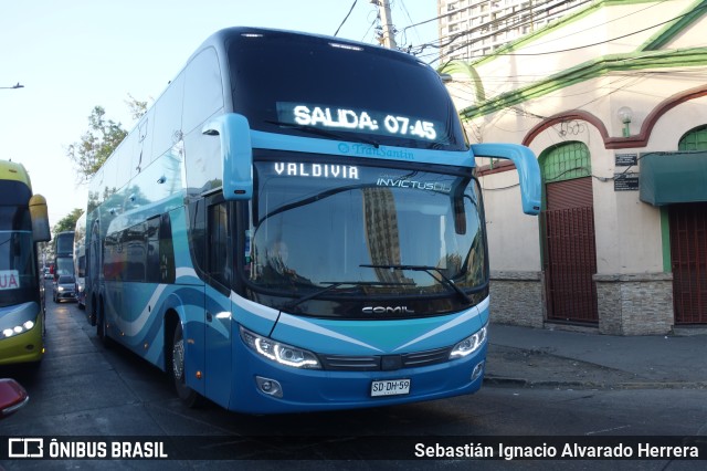 TranSantin SDDH59 na cidade de Estación Central, Santiago, Metropolitana de Santiago, Chile, por Sebastián Ignacio Alvarado Herrera. Número da foto: #10809248.