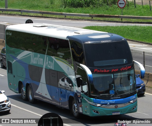 Marlim Azul Turismo 3494 na cidade de Aparecida, São Paulo, Brasil, por Rodrigo  Aparecido. Número da foto: #10808406.