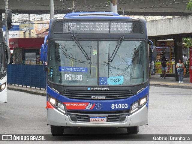 Next Mobilidade - ABC Sistema de Transporte 81.003 na cidade de Santo André, São Paulo, Brasil, por Gabriel Brunhara. ID da foto: 10807398.