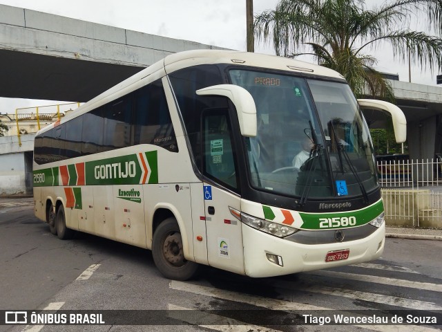 Empresa Gontijo de Transportes 21580 na cidade de Belo Horizonte, Minas Gerais, Brasil, por Tiago Wenceslau de Souza. ID da foto: 10806259.