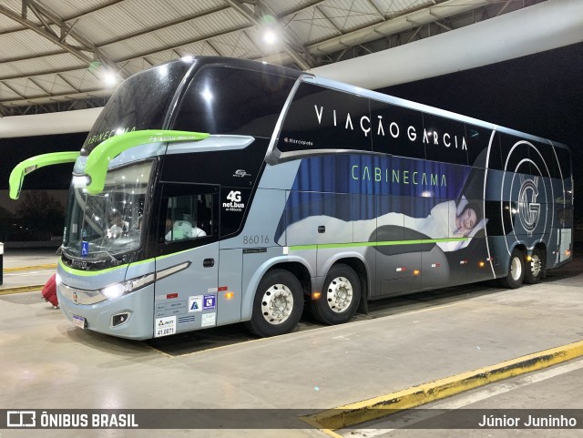 Viação Garcia 86016 na cidade de Marília, São Paulo, Brasil, por Júnior Juninho. Número da foto: #10806773.