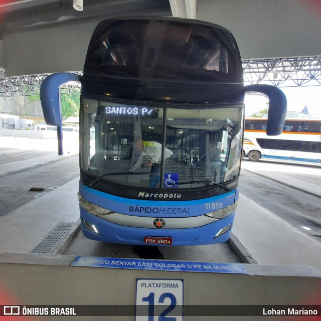 Rápido Federal 11859 na cidade de Santos, São Paulo, Brasil, por Lohan Mariano. Número da foto: #10808180.