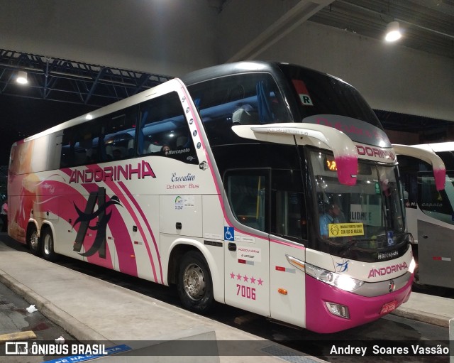 Empresa de Transportes Andorinha 7006 na cidade de Santos, São Paulo, Brasil, por Andrey  Soares Vassão. Número da foto: #10807811.
