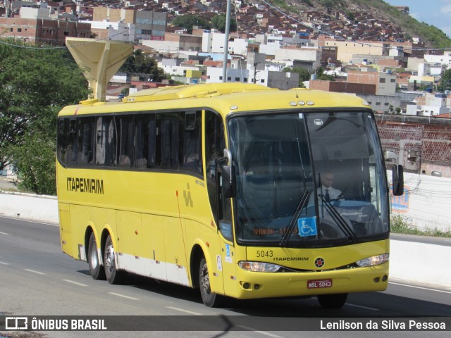 Viação Itapemirim 5043 na cidade de Caruaru, Pernambuco, Brasil, por Lenilson da Silva Pessoa. ID da foto: 10808329.