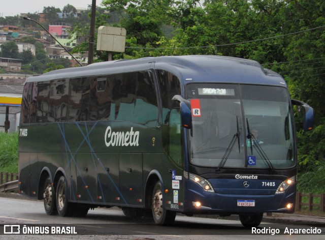 Viação Cometa 71403 na cidade de Conselheiro Lafaiete, Minas Gerais, Brasil, por Rodrigo  Aparecido. ID da foto: 10808652.