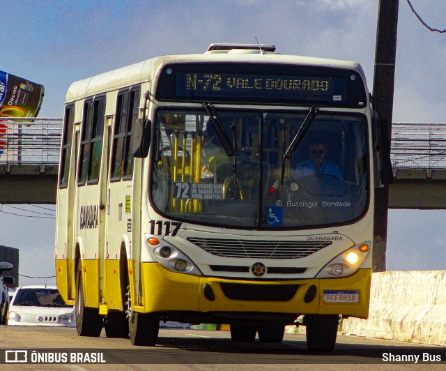 Transportes Guanabara 1117 na cidade de Natal, Rio Grande do Norte, Brasil, por Shanny Bus. ID da foto: 10808645.