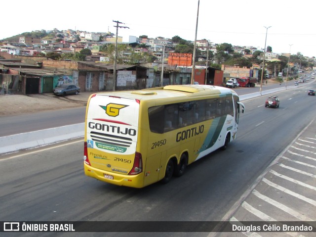 Empresa Gontijo de Transportes 21450 na cidade de Belo Horizonte, Minas Gerais, Brasil, por Douglas Célio Brandao. ID da foto: 10810657.