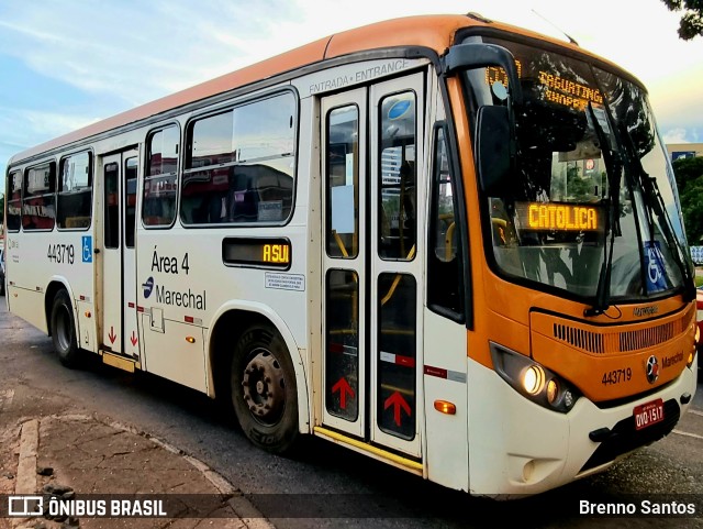 Auto Viação Marechal Brasília 443719 na cidade de Taguatinga, Distrito Federal, Brasil, por Brenno Santos. ID da foto: 10809571.