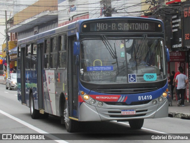 Next Mobilidade - ABC Sistema de Transporte 81.419 na cidade de Santo André, São Paulo, Brasil, por Gabriel Brunhara. Número da foto: #10810926.