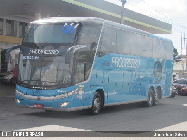 Auto Viação Progresso 6058 na cidade de Recife, Pernambuco, Brasil, por Jonathan Silva. ID da foto: 10810029.